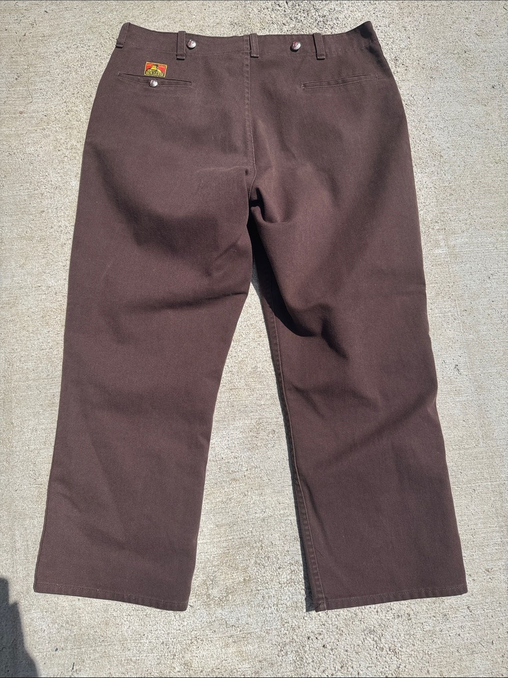 Vintage Ben Davis Men's Dark Brown Chino Pants